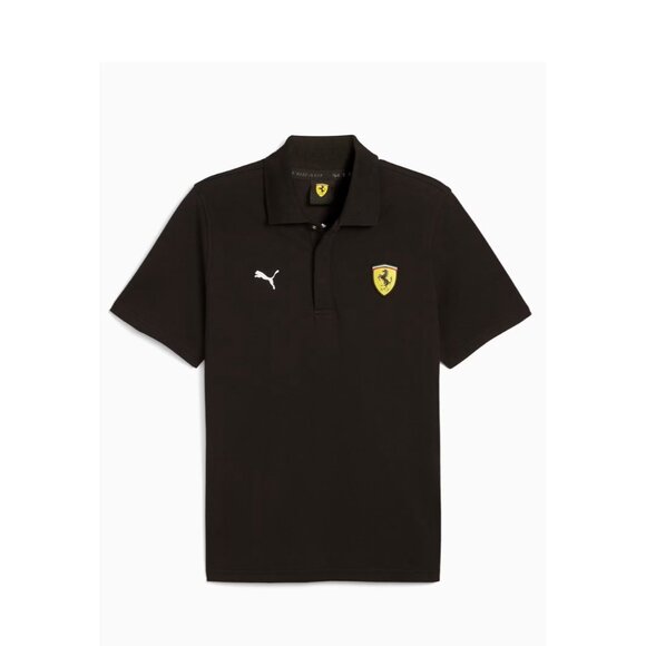 Puma Scuderia Ferrari Race Men's Motorsport Graphic Polo black size Large - Picture 1 of 8